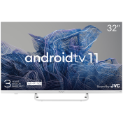 32', FHD, Android TV 11, White, 1920x1080, 60 Hz, Sound by JVC, 2x8W, 27 kWh/1000h , BT5.1, HDMI ports 3, 24 months