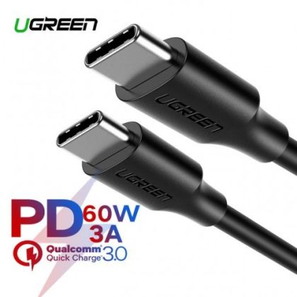 Кабел UGREEN USB-C to USB-C Power Delivery 60W 1m
