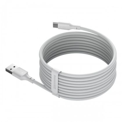 Кабел Baseus Simple Wisdom Data Cable Kit (2бр.) USB to Type-C 5A 1.5m White