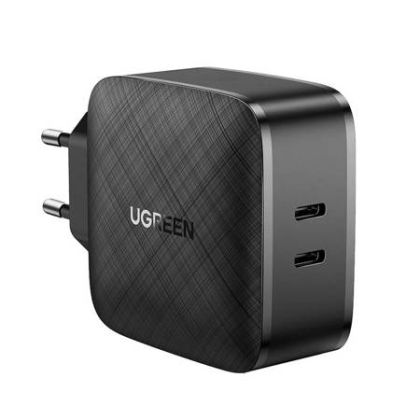 Зарядно UGREEN CD216 Quick Charger 2x USB-C PD 66W