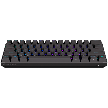 Endorfy Thock Compact Wireless Red Gaming Keyboard, Kailh Red Mechanical Switches, Double Shot PBT Pudding Keycaps, RGB, USB, 2 Year Warranty