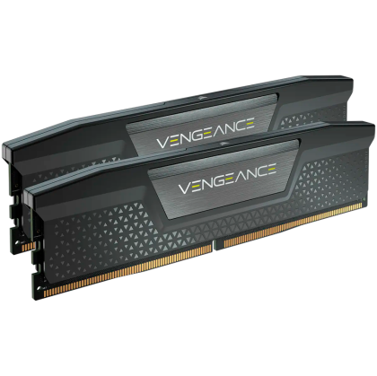 Corsair DDR5, 6400MT/s 32GB 2x16GB DIMM, Unbuffered, 32-40-40-84, Std PMIC, XMP 3.0, VENGEANCE DDR5 Black Heatspreader, 1.4V, EAN:0840006602019