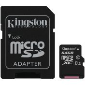 Kingston 64GB micSDXC Canvas Select Plus 100R A1 C10 Card + ADP, EAN: 740617298697