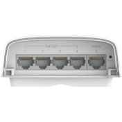 TP-Link SG2005P-PD Omada 5-Port Gigabit Smart Switch with 1-Port PoE++ In and 4-Port PoE+ Out, 1×Gigabit PoE++ input Ports, 4×Gigabit PoE+ output Ports, max 64 W PoE Power(90W PoE++ input),pole-mounting/wall-mounting,IP55,802.1Q VLAN,STP/RSTP/MSTP