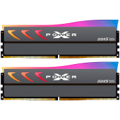 Silicon Power D5XN 64GB (32GBx2), DDR5-6000,C38,RGB-UDIMM,(2Gx8 DR),w/HS-G