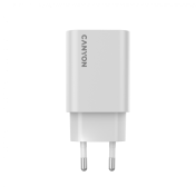 Canyon, PD 30W Travel Charger EU standard, Output: 5V3A, 9V3A, 15V2A, Max Power 30W, White, size: 87.8x39.8x23mm, weight: 62.3g