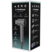 High Speed Hair Dryer, Grey, 220V-240V~50-60Hz, 1500W, Voice Control, Ionizer, Touch LCD, Infrared Nursing, Infrared Distance Protection, AI Control, Gravity Sensor 110000RPM, Noise less than 67dB
