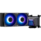 MSI MAG CORELIQUID A15 240, 2x120mm Pre-installed ARGB Daisy Chain Fans, Adjustable Offset Kit, Replacable Top Cover, Copper Base Intel LGA 1700/1851, AMD AM5/AM4, 3Y Warranty