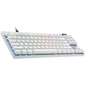 LOGITECH G PRO X TKL RAPID Gaming Keyboard - WHITE - US INT'L - USB - EMEA28i-935 - LINEAR