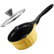 BUYDEEM Cast Aluminum Nonstick Multi  function pot, model SP182, color Mellow Yellow