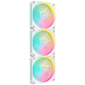 CORSAIR LX RGB Series, iCUE LINK LX120 RGB White, 120mm RGB Fan, Triple Fan Kit