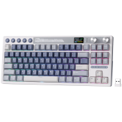 ROYAL KLUDGE RK M87 Ocean Blue Gaming Keyboard Cream switch
