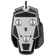 CORSAIR M65 RGB ULTRA Gaming Mouse, Backlit RGB LED, Optical, Silver ALU, Black