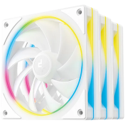 DeepCool FL12 SE 3IN1 WH, 3x120mm ARGB Fans, 8-pin Cable, PWM, Fluid Dynamic Bearing, PBT, 3 pack, ARGB Halo, White, R-FL12SE-WHAPN3-G, 3Y