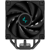DeepCool AK400 Zero Dark, CPU Air Cooler, 1x120mm PWM Fan, TDP 220W, 4 Heatpipes, LGA1851/1700/1200/115x, AMD AM5/AM4, 127x97x155 mm(LxWxH), R-AK400-BKNNMN-G-2, 3Y