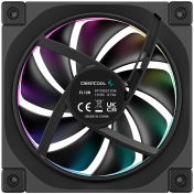 DeepCool FL12R 3IN1, 3x120mm ARGB Reverse Fans, Daisy Chain, 8-pin Cable, PWM, Fluid Dynamic Bearing, PBT, 3 pack, ARGB Halo, R-FL12R-BKAPN3-G, 3Y