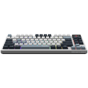 MSI FORGE GK600 TKL WIRELESS SKY - Hot-Swappable Mechanical Switches, PBT Keycaps, Sound-Dampening Foam and Gaskets, Integrated Display, RGB LED, 2.4GHz, BT, USB-C