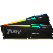 Kingston DRAM 64GB 5200MT/s DDR5 CL40 DIMM (Kit of 2) FURY Beast RGB XMP