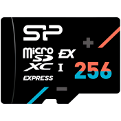 SILICON POWER, 256 GB, microSD EX,256GB,UHS-I,PCIe Gen3x1,U3,V30,A1