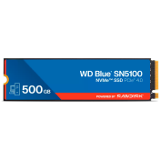 SSD POWERED BY SANDISK WD Blue SN5100 500GB M.2 2280 PCIe Gen4 x4 NVMe QLC 3D, Read/Write: 6600/5600 MBps, IOPS 660K/1100K, TBW: 300