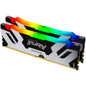 Kingston 64GB 6000MT/s DDR5 CL32 DIMM (Kit of 2) FURY Renegade RGB White XMP, EAN: 740617333442