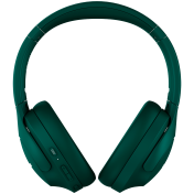 CANYON OnRiff 10, Canyon Bluetooth headset,with microphone,with Active Noise Cancellation function, BT V5.3 AC7006, battery 300mAh, Type-C charging plug, PU material, size:175*200*84mm, charging cable 80cm and audio cable 150cm, Green, weight:253g