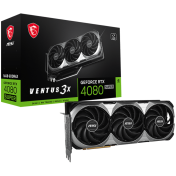 MSI Video Card Nvidia GeForce RTX 4080 SUPER 16G VENTUS 3X, 16GB GDDR6X/256bit, PCI Express Gen 4, 2xDP, 2x HDMI, RECOMMENDED PSU 750W