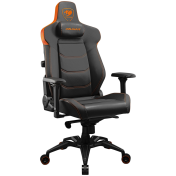 COUGAR Armor EVO, Gaming Chair, Integrated 4-way lumbar support, Magnetic neck pillow memory foam, Breathable PVC leather, Full steel frame for sturdy support, 4D adjustable armrest, 5-star base and extra-size wheels, Support up to 160kg