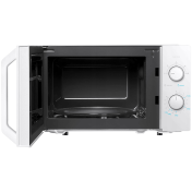 Microwave oven, volume 20L, mechanical control, 800W, 5 power levels, LED lighting, defrosting, cooking end signal, color: White