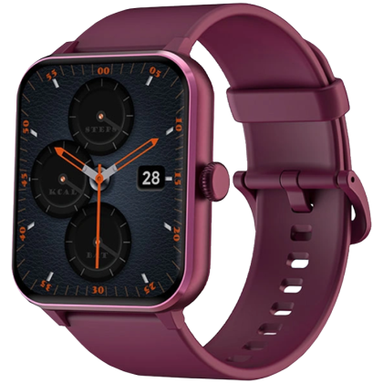 Blackview R50, 1.85-inch TFT HD, 350mAh Battery, 24-hour SpO2 Detection + Heart Rate Monitoring, Calls and SMS notification, Claret