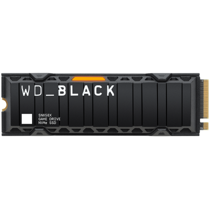 SSD WD Black SN850X HeatSink 1TB M.2 2280 PCIe Gen4 x4 NVMe, Read/Write: 7300/6300 MBps, IOPS 800K/1100K, TBW: 600