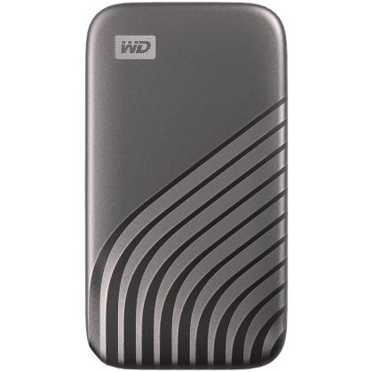 WD 500GB My Passport SSD - Portable SSD, up to 1050MB/s Read and 1000MB/s Write Speeds, USB 3.2 Gen 2 - Space Gray, EAN: 619659184063