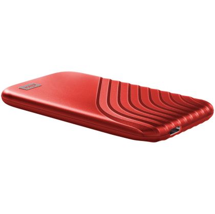 WD 500GB My Passport SSD - Portable SSD, up to 1050MB/s Read and 1000MB/s Write Speeds, USB 3.2 Gen 2 - Red