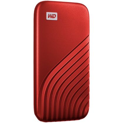 WD 500GB My Passport SSD - Portable SSD, up to 1050MB/s Read and 1000MB/s Write Speeds, USB 3.2 Gen 2 - Red