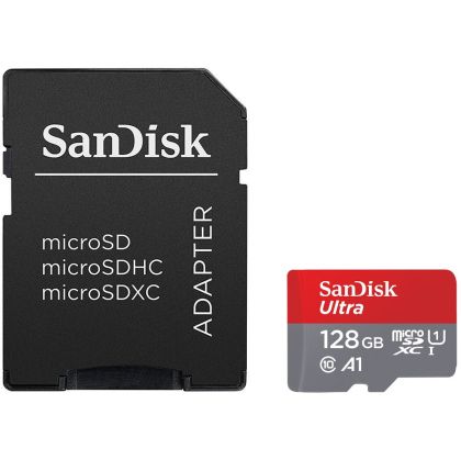 SanDisk Ultra microSDXC 128GB + SD Adapter 100MB/s Class 10 UHS-I