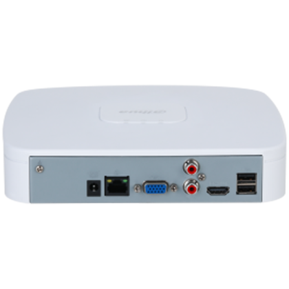 Dahua 8-channel 1U NVR, Up to 12Mp, H.265+/H.265, Max 80 Mbps incoming bandwidth, 1xVGA, 1xHDMI, 1xSATA up to 16TB, 2xUSB 2.0, 1xAudio two way talk, DC12V/1.5A, 3W, Without HDD.