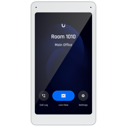 Ubiquiti UA-Intercom-Viewer Display that pairs with the Access Intercom for visitor screening and remote access control, to mount in multiple locations throughout your building.