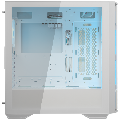 COUGAR | Uniface RGB White | PC Case | Mid Tower / Mesh Front Panel / 4 x 120mm ARGB Fans / TG Left Panel / White