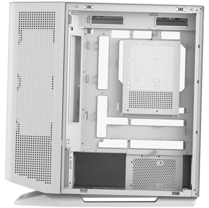 COUGAR | FV270 White | PC Case | Mid tower / Tempered, Curved Glass Perimeter / Quick Detachable Air Filters / Up to 9 Fans (1x120mm RGB Preinstalled) / White