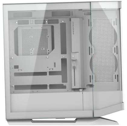 COUGAR | FV270 White | PC Case | Mid tower / Tempered, Curved Glass Perimeter / Quick Detachable Air Filters / Up to 9 Fans (1x120mm RGB Preinstalled) / White