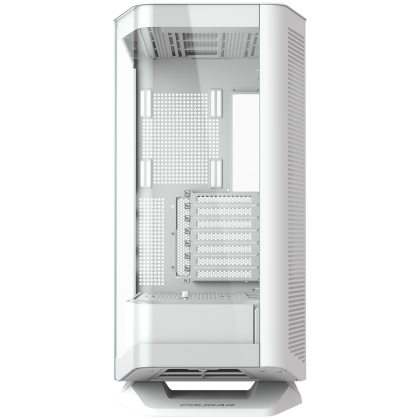 COUGAR | FV270 White | PC Case | Mid tower / Tempered, Curved Glass Perimeter / Quick Detachable Air Filters / Up to 9 Fans (1x120mm RGB Preinstalled) / White