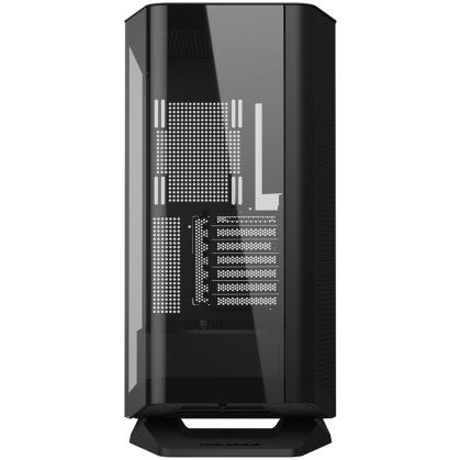 COUGAR | FV270 Black | PC Case | Mid tower / Tempered, Curved Glass Perimeter / Quick Detachable Air Filters / Up to 9 Fans (1x120mm RGB Preinstalled) / Black