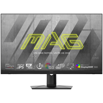 MSI MAG 323UPF Gaming Monitor, 32" 160Hz,UHD (3840x2160) 16:9, Rapid IPS Anti-glare, 1ms, 440-600nits, 1000:1, 178°/178°, FreeSync Premium Pro, Adjustable Stand, 1x DP, 2x HDMI, 1xUSB Type-C, 3Y Warranty