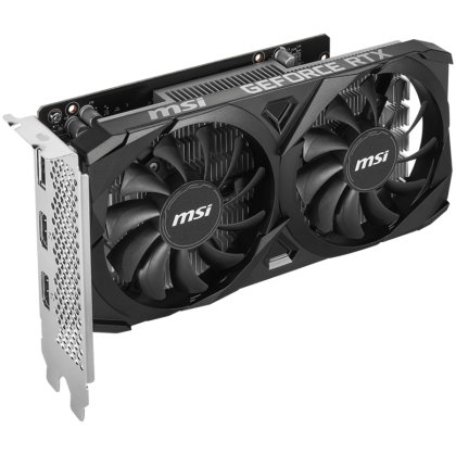 MSI Video Card Nvidia GeForce RTX 3050 VENTUS 2X E 6G OC, 6GB GDDR6, 96bit, Boost: 1492 MHz, 2304 CUDA Cores, PCIe 4.0, 1x DP 1.4a, 2xHDMI 2.1a, RAY TRACING, Dual Fan, 300W, 3Y