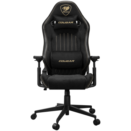 COUGAR Gaming chair Explore Royal F, Breathable Velvet Fabric + Breathable PVC Leather, Adjustable Design, Enhanced Ergonomics, 3D Hyperrotation Armrests, Recliner system 90°~155°