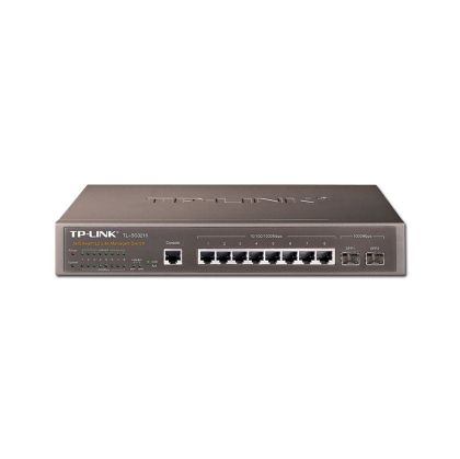 TP-Link TL-SG3210 8-port L2 Managed Switch,8 x 10/100/1000Mbps RJ45 ports + 2 Gigabit SFP slots,Port/Tag/MAC/Protocol-based VLAN,GVRP,STP/RSTP/MSTP,IGMP V1/V2/V3Snooping,L2/L3/L4 Traffic Classification/Priority Management,L2/3/4 ACL,1U 13-inch