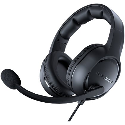 Cougar I HX330 I 3H250P50B.0001 I Headset I Stereo 3.5mm 4-pole and 3-pole PC adapter / Driver 50mm / 9.7mm noise cancelling Mic. / Black