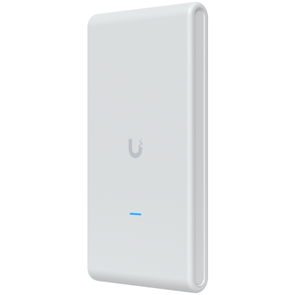 Ubiquiti U6-Mesh-Pro-EU Indoor/outdoor WiFi 6 AP with 4 spatial streams, an integrated super antenna, and a gigabit passthrough port