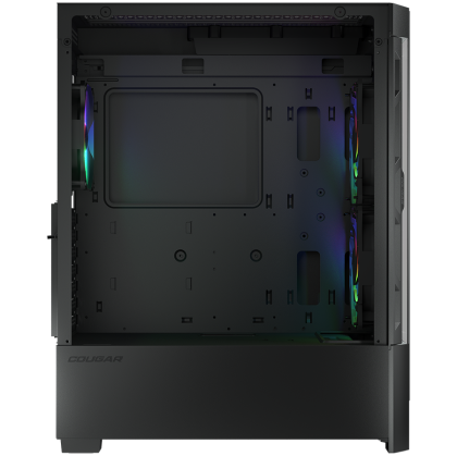 COUGAR | Case Airface RGB Black | PC Case | Mid Tower / Mesh Front Panel / 2 x 140mm ARGB Fans / 1x 120mm ARGB Fan / TG Left Panel / Black