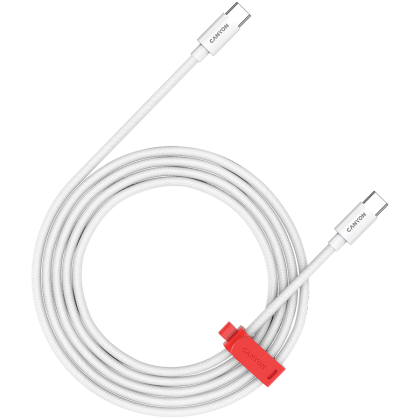 CANYON cable CC60AB C-C 60W Braided 1.2m White